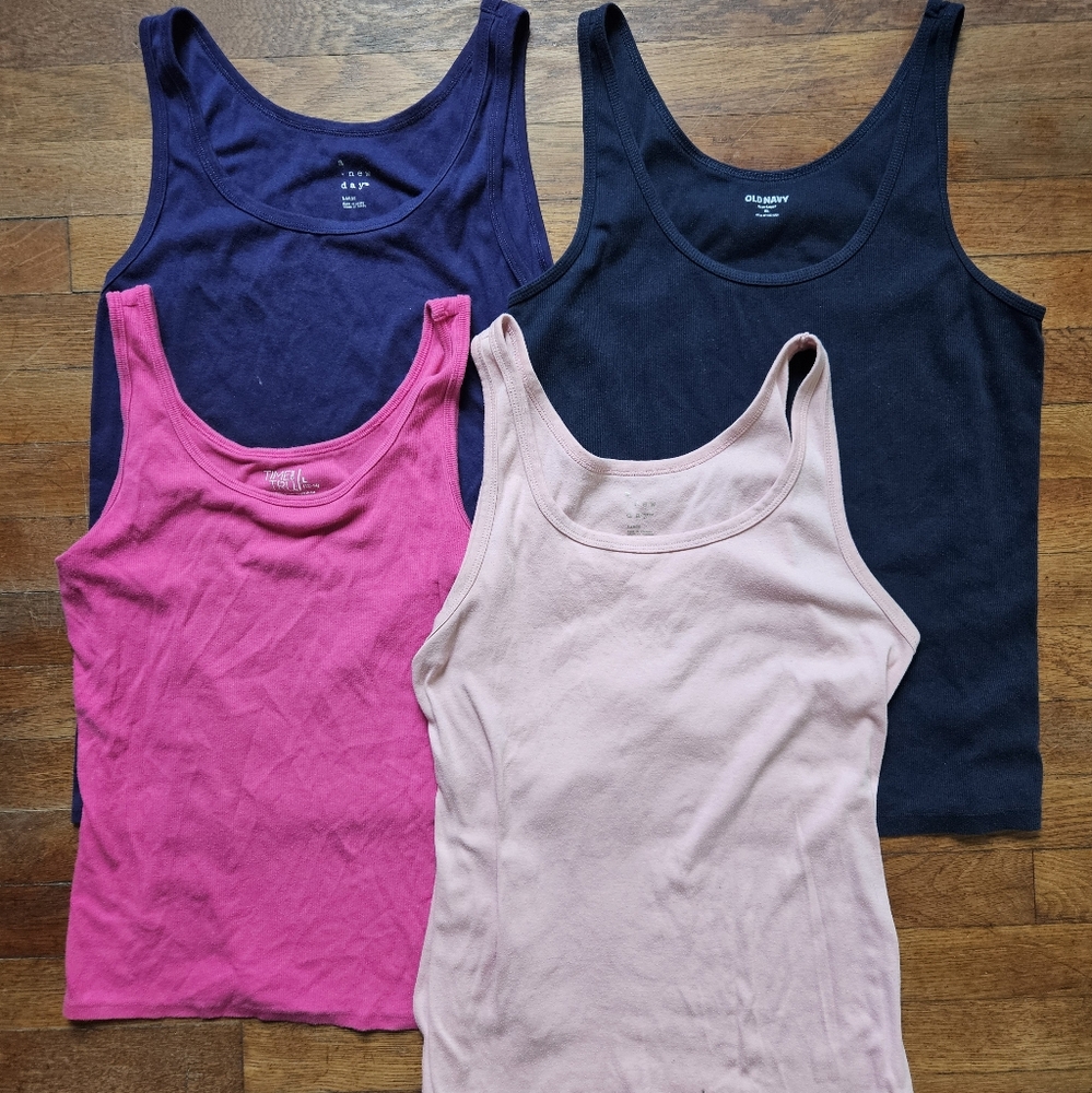 Bundle Of Solid Color Tank Tops